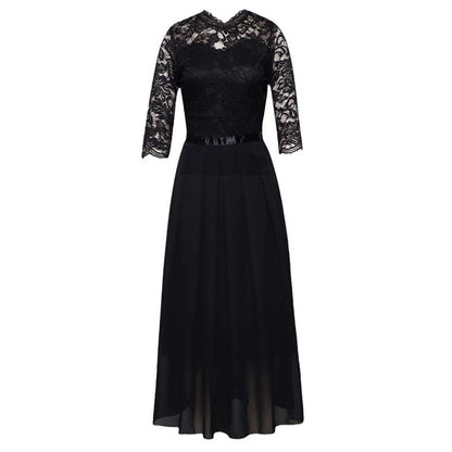 New Arrival✨🌸 Flowing Lace Maxi Dress with 3/4 Sleeves