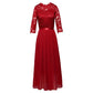 New Arrival✨🌸 Flowing Lace Maxi Dress with 3/4 Sleeves