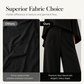 🌺 Breezy Cape Top & Wide-Leg Trousers Set – Refined Craftsmanship for Every Occasion