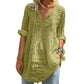 Trending Now⭐💃 Relaxed-Fit V-Neck Top with Tie Accent