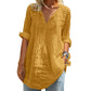 Trending Now⭐💃 Relaxed-Fit V-Neck Top with Tie Accent
