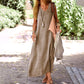 💃 Lightweight Sleeveless Maxi Dress – Flattering Silhouette for Every Body