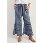 Trending Now⭐💃 Retro-Inspired Wide-Leg Jeans with Frayed Details – Versatile Light & Dark Blue Pairing