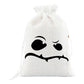 ⌛Limited-Time Offer-Halloween Drawstring Burlap Bags Spooky Face Treat Pouch