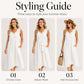 New Arrival✨🌸 Pleated Waist Linen Blend Dress – Flattering Fit & Deep Side Pockets in 8 Classic Colors
