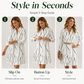 👗 Sleeveless midi dress in cotton-linen with side pockets – flattering A-line silhouette and breathable comfort
