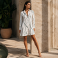 👗 Sleeveless midi dress in cotton-linen with side pockets – flattering A-line silhouette and breathable comfort