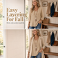 Trending Now⭐💃 Relaxed Lace-Trim Top in Rich Hues – Refined Texture & Easy Drape for All-Day Comfort