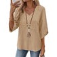 Trending Now⭐💃 Relaxed Lace-Trim Top in Rich Hues – Refined Texture & Easy Drape for All-Day Comfort