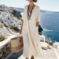 Trending Now⭐Women's V Neck Loose Vacation Maxi Dress
