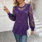 Trending Now🌺 Lightweight Lace Patchwork Top – Must-Have for Effortless Everyday Elegance