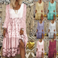 Women's Patchwork Long Sleeve Casual Dress