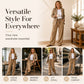 ⌛Limited-Time Offer-Women's Ribbed Drawstring Straight-Leg Trousers