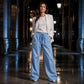 ⌛Limited-Time Offer-Women's Ribbed Drawstring Straight-Leg Trousers