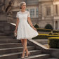 Women's Lace Trim Summer Dress Elegant A-Line Tulle Dress