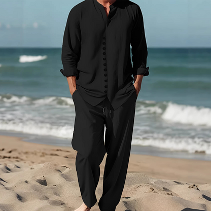 Men's Minimalist Casual Shirt and Pants Set