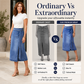 ✨🛍️Fresh Drop - Vintage Denim Wrap Skirt – Adjustable Side-Tie Closure & Versatile Midi Length for Day-to-Night