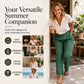 Must-Have🔥👖 Lightweight Linen Blend Pants – Easy Drape & Classic Straight Leg for Work or Weekend