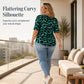 Women's Short Sleeve Leopard Lace-Up Loose Top