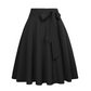 ✨🛍️Fresh Drop - A-Line Pleated Skirt with Bow Detail – Breathable Comfort & Sophisticated Drape for Any Occasion 🍃