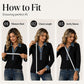 Women's Denim Collar Long Sleeve Patchwork Knit Top