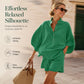 Women's Minimalist Casual Top & Shorts Set