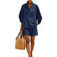 Women's Minimalist Casual Top & Shorts Set