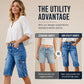Limited time⌛ Classic denim Bermuda shorts with pocket details – flattering high waist for a modern silhouette