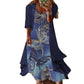 Trending Now⭐👗 Floral Maxi Dress & Cardigan Set – Lace Patchwork & Flowing Skirt for Effortless Elegance ✨