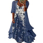 Trending Now⭐👗 Floral Maxi Dress & Cardigan Set – Lace Patchwork & Flowing Skirt for Effortless Elegance ✨