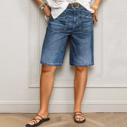 Bestseller🏆👖 Versatile Cropped Denim – Classic Straight Cut & Flattering Length for Any Occasion