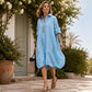 Bestseller🏆💕 Premium Button-Front Midi Dress – Soft Touch & Flattering Drape for All Body Types