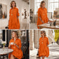 Bestseller🏆💕 Premium Button-Front Midi Dress – Soft Touch & Flattering Drape for All Body Types