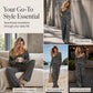 Effortless Stripe Lounge Set