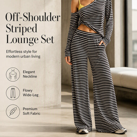 Effortless Stripe Lounge Set