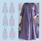 Bestseller🏆🛍️ Cotton-Blend A-Line Dress – Breathable Fabric & Convenient Pockets for All-Day Comfort