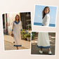 Bestseller🏆👗 Ribbed Knit & Denim Patchwork Dress – Effortless Style & Lasting Quality for Any Occasion