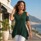 👚Top Pick - Criss Cross Cold-Shoulder Blouse – Flowy & Flattering for Beach Days or Evening Outings 🌿
