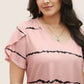Must-Have🔥👚🌟 Striped Short Sleeve Top for Curvy Women