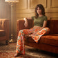 Trending Now⭐👖🌸 Floral Print High-Waist Wide-Leg Pants – Flowing Silhouette for Effortless Boho Style