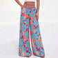 Trending Now⭐👖🌸 Floral Print High-Waist Wide-Leg Pants – Flowing Silhouette for Effortless Boho Style