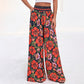 Trending Now⭐👖🌸 Floral Print High-Waist Wide-Leg Pants – Flowing Silhouette for Effortless Boho Style