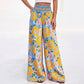 Trending Now⭐👖🌸 Floral Print High-Waist Wide-Leg Pants – Flowing Silhouette for Effortless Boho Style