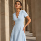👗Top Pick - V-Neck Eyelet Dress with Scallop Trim – Lightweight & Romantic for Garden Parties or Brunch 🌿