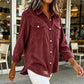 Bestseller🏆 Flap-Pocket Button-Front Top – Soft Ribbed Knit & Timeless Design for Everyday Comfort