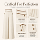Must-Have🔥👖 Contrast-Trim Wide-Leg Pants – legant Drape & Flattering High-Rise