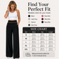 Must-Have🔥👖 Contrast-Trim Wide-Leg Pants – legant Drape & Flattering High-Rise