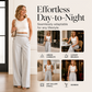 Must-Have🔥👖 Contrast-Trim Wide-Leg Pants – legant Drape & Flattering High-Rise