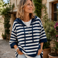 ✨🛍️Fresh Drop - Casual Hooded Pullover with Stripes – Easy Style for Coffee Runs or Relaxed Days