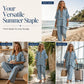 Bestseller🏆👚 Cotton-Linen Stripe Set – Flowing Silhouette & Maximum Mobility for Everyday Elegance